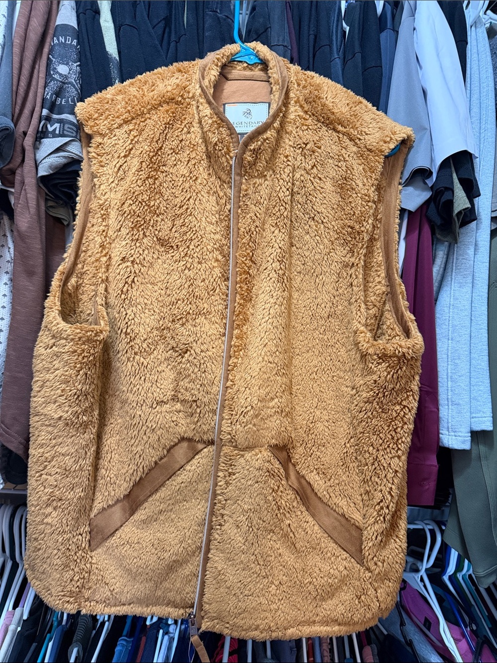Legendary Whitetails Tan Sherpa Fleece Vest